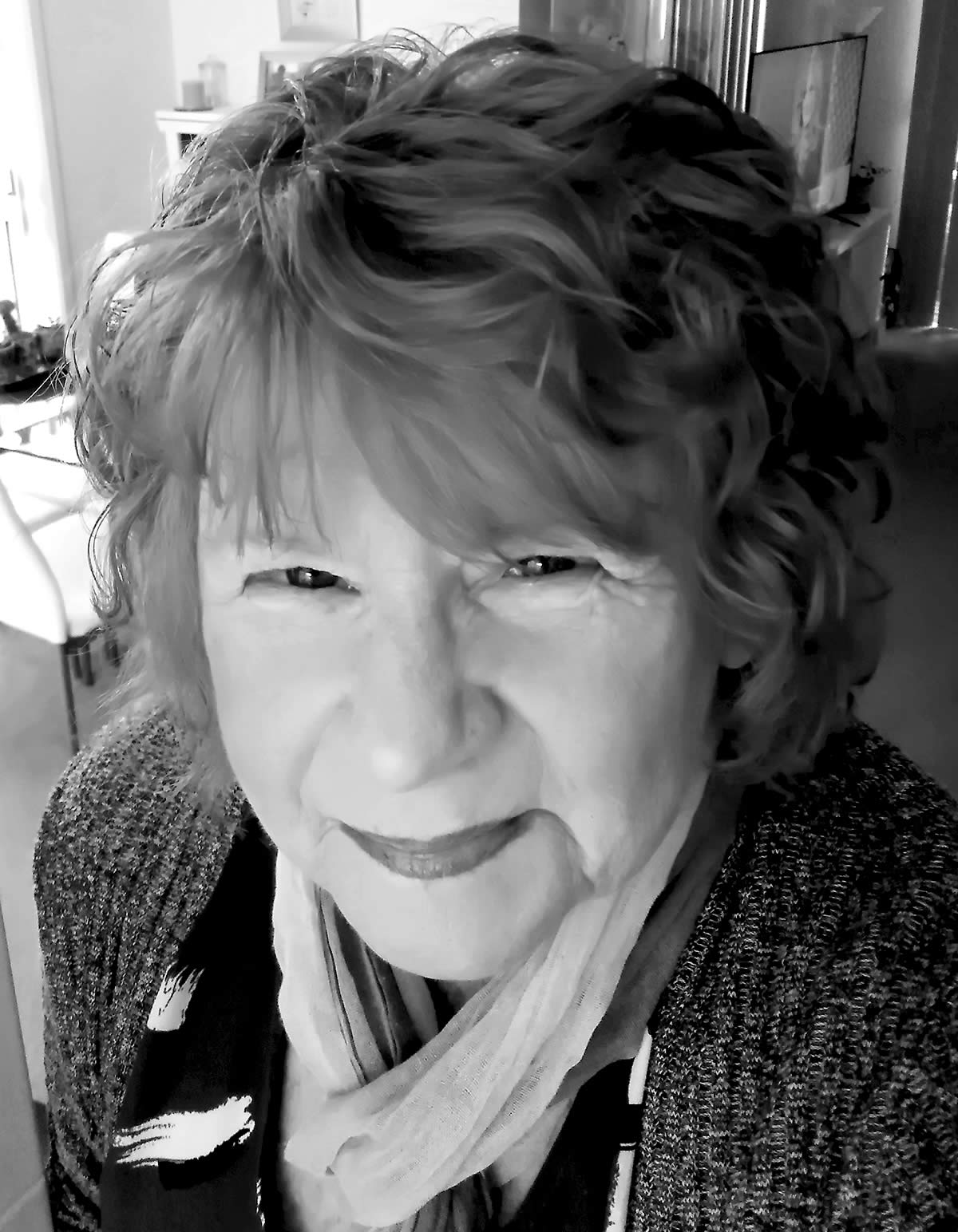 Black and white portrait photo of author Fran Spears.